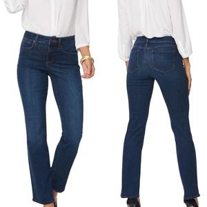 NYDJ Marilyn Straight in Dark Wash Size 10 #1045
